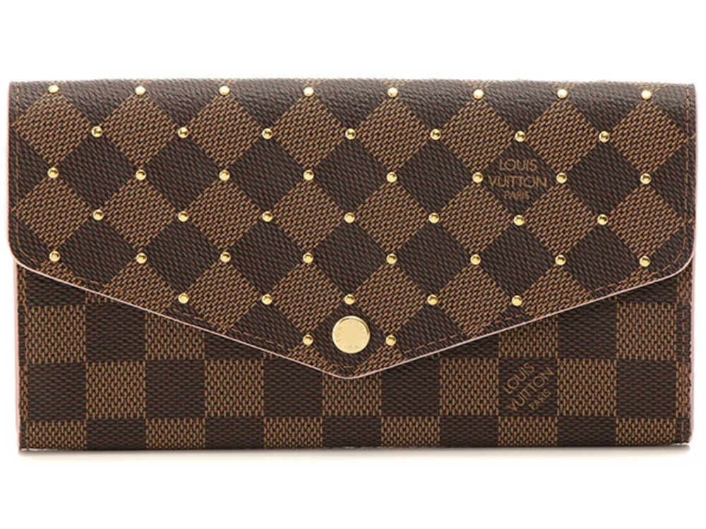 Louis Vuitton Portefeuille Sarah Damier Studs Rose Pink Ballerine